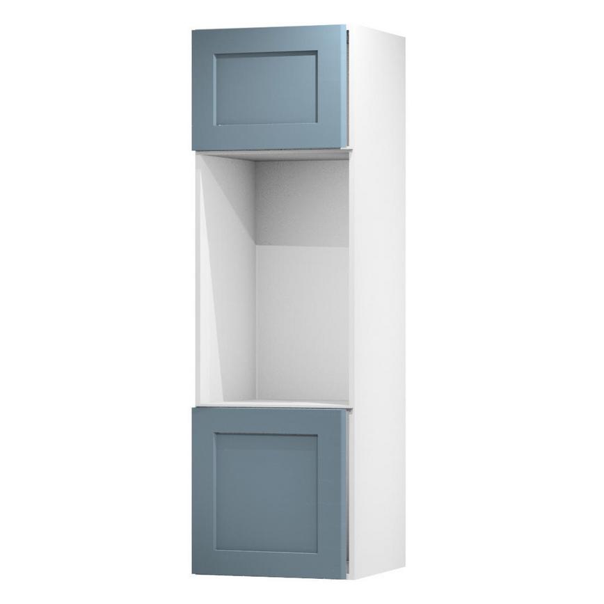 Chelford Dusk Blue 600 Appliance Tower Door 622mm Open