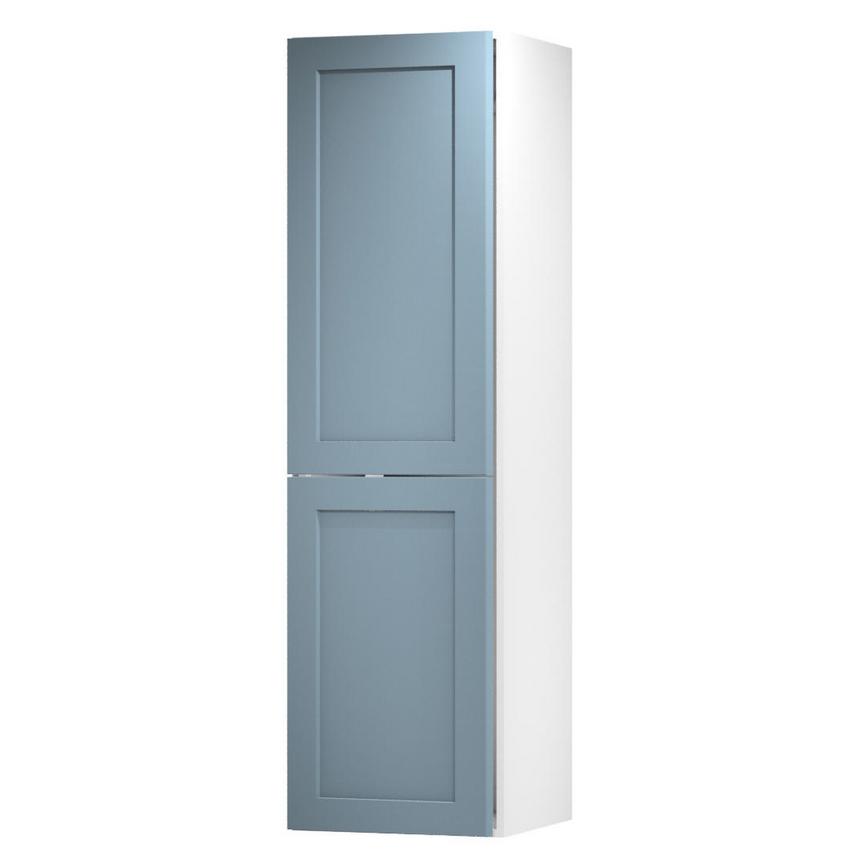 Chelford Dusk Blue 600 Tall Appliance Tower Door 1171mm Open