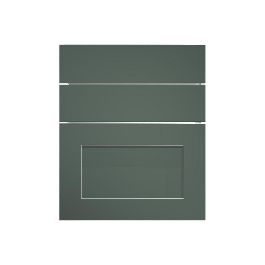 Chelford Fir Green 600 Hob / Pan Drawer Door