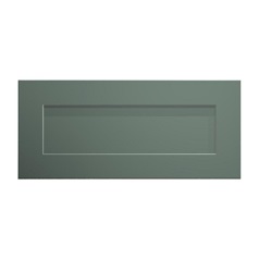 Chelford Fir Green 800 Half Height / Pan Drawer Door Open