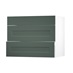Chelford Fir Green 900 Pan Drawer Door Open