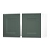 Chelford Fir Green 800 Double Belfast Sink Door Open