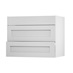 Chilcomb Dove Grey 900 Pan Drawer Door Open
