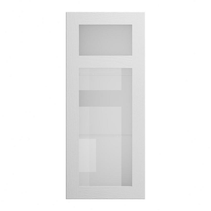 Chilcomb Dove Grey 500 Panelled Glass Dresser Door