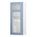 Chilcomb Dusk Blue 500 Panelled Glass Dresser Door Open