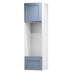 Chilcomb Dusk Blue 600 Tall Appliance Tower Door Open 570mm