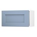 Chilcomb Dusk Blue 600 Integrated Microwave Topbox Door Open
