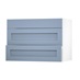 Chilcomb Dusk Blue 1000 Fridge Freezer Wall Door Open