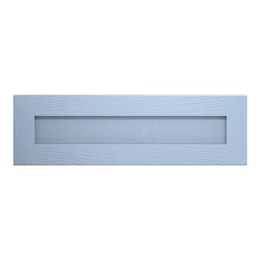 Chilcomb Dusk Blue 900 Pan Drawer Door Cut Out