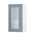 Chilcomb Dusk Blue 400 Full Height Glass Door Open