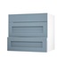 Chilcomb Dusk Blue 800 Pan Drawer Door Open