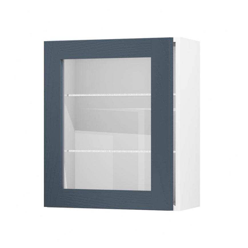 Chilcomb Navy 600 Full Height Glass Door Open