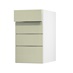 Chilcomb Sage Green 400 Drawer Door Open