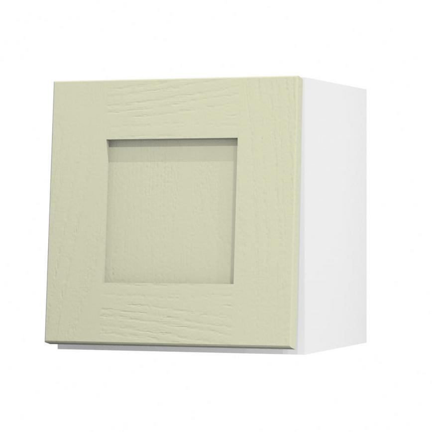 Chilcomb Sage Green 350 Half Height Door Open