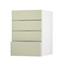 Chilcomb Sage Green 500 Deep Drawer Door Open