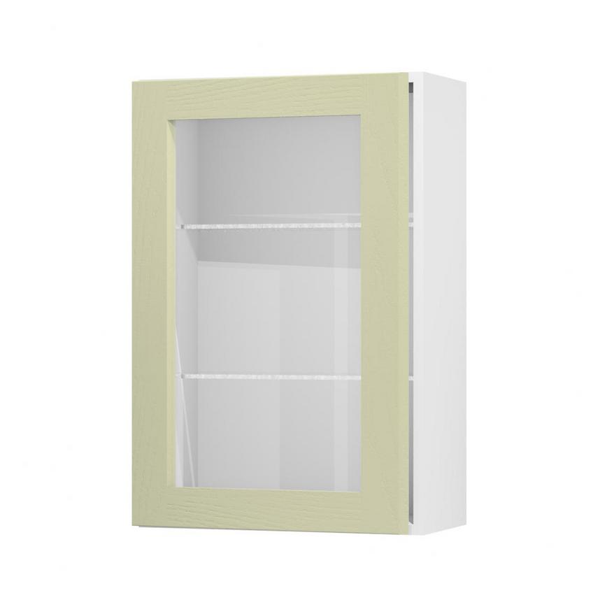 Chilcomb Sage Green 600 Tall Glass Door Open