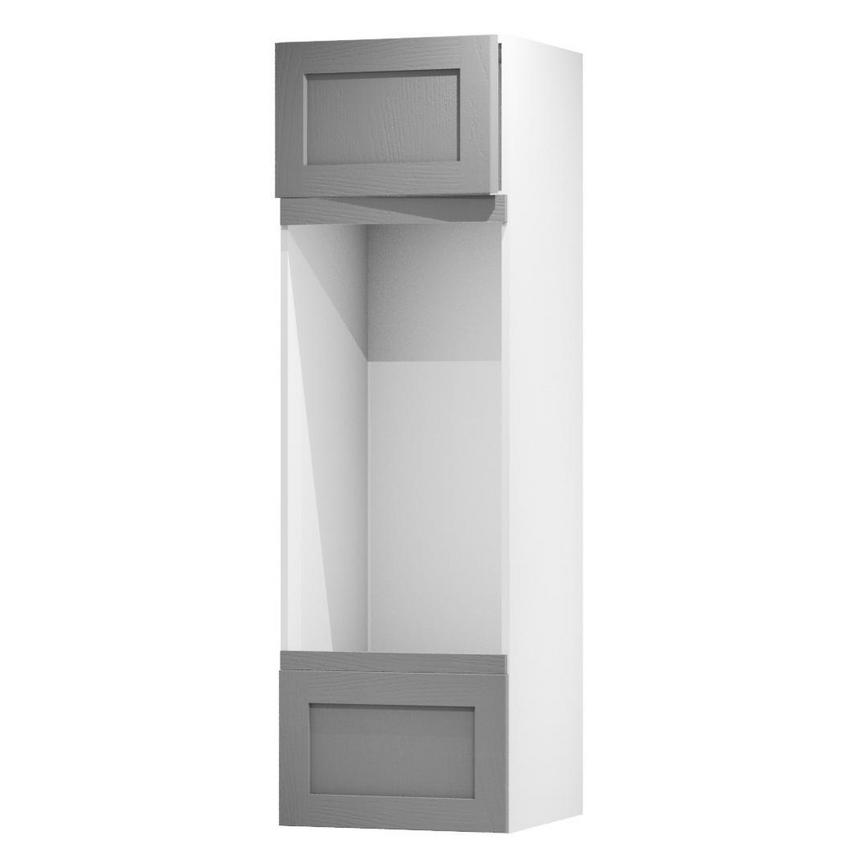 Chilcomb Slate Grey 600 Appliance Tower Door Open 437mm