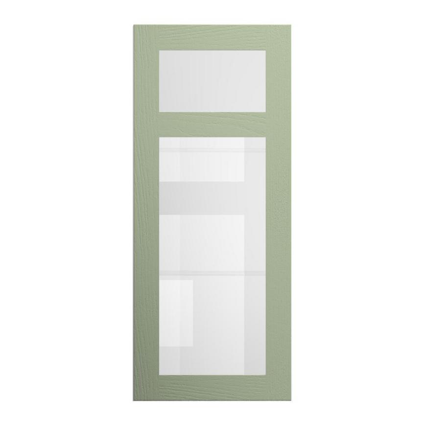 Chilcomb Reed Green 500 Panelled Glass Dresser Door