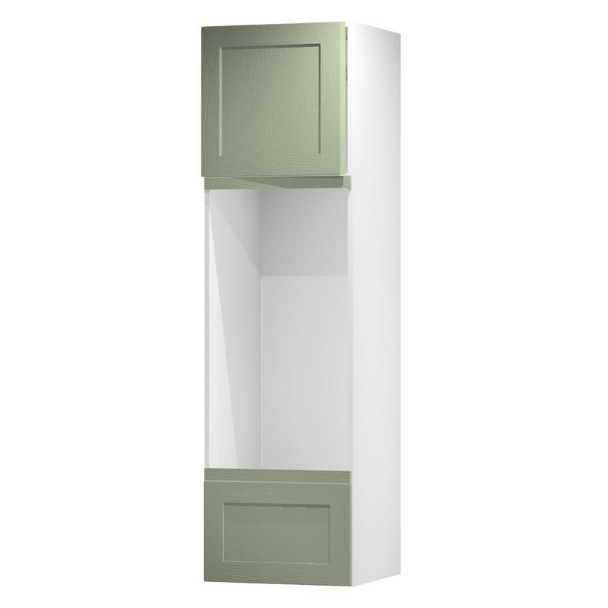 Chilcomb Reed Green 600 Tall Appliance Tower Door Open 570mm
