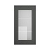 Chilcomb Charcoal 400 Full Height Glass Door Cut Out