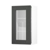 Chilcomb Charcoal 400 Full Height Glass Door Open