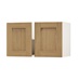 Chilcomb Oak 800 Double Belfast Sink Door Open