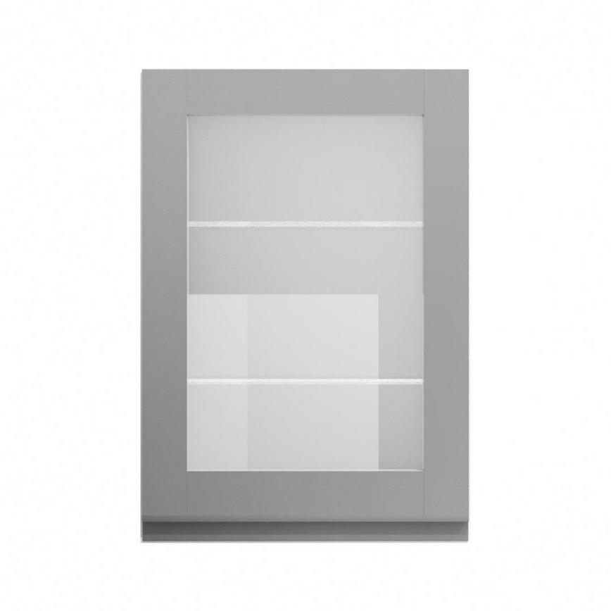 Clerkenwell Gloss Slate Grey 500 Full Height Glass Door