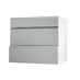Clerkenwell Gloss Slate Grey 800 Pan Drawer Door Open