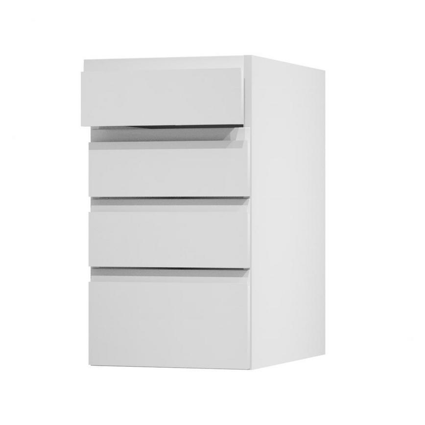 Clerkenwell Gloss White 400 Drawer Door Open