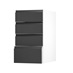 Clerkenwell Super Matt Charcoal 400 Deep Drawer Door Open