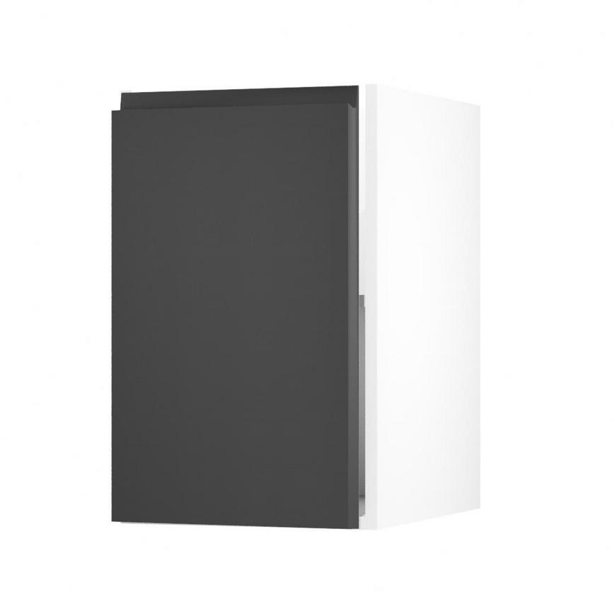 Clerkenwell Super Matt Charcoal 450 Full Height Door Open