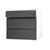 Clerkenwell Super Matt Charcoal 800 Drawer Front Open