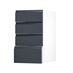 Clerkenwell Super Matt Navy 400 Deep Drawer Door Open