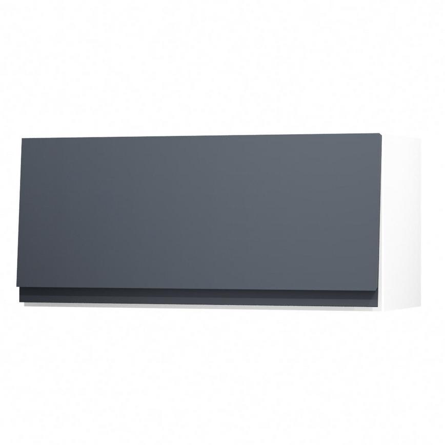 Clerkenwell Super Matt Navy 800 Half Height / Pan Drawer Door Open