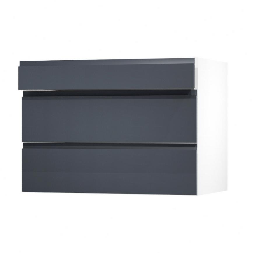 Clerkenwell Super Matt Navy 1000 Drawer Door Open