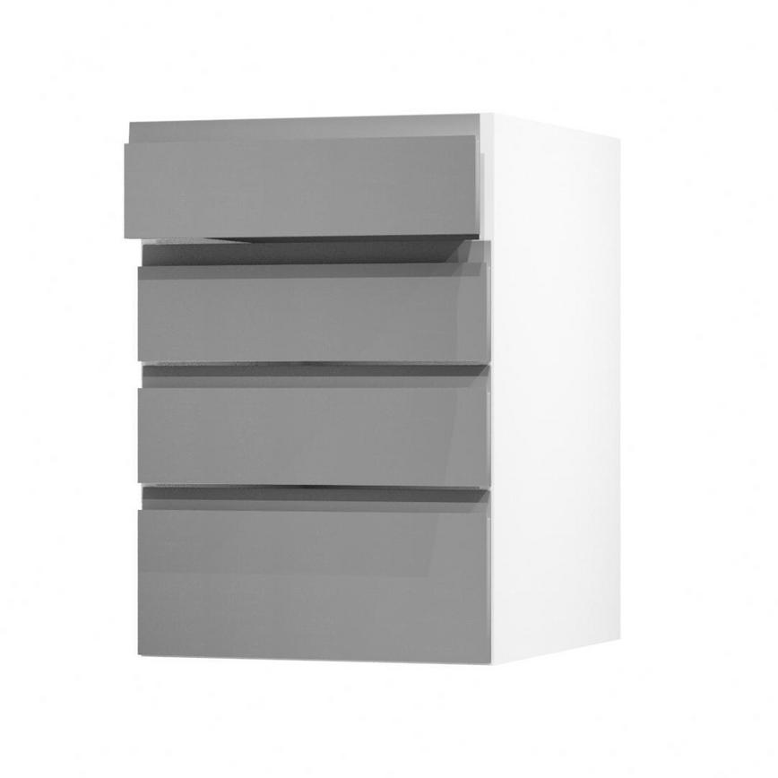Clerkenwell Super Matt Slate Grey 500 Drawer Door Open
