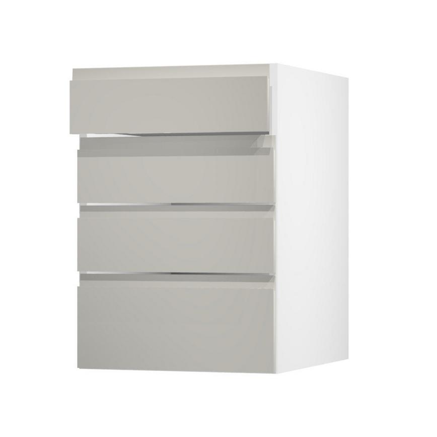Clerkenwell Gloss Sandstone 500 Drawer Door Open