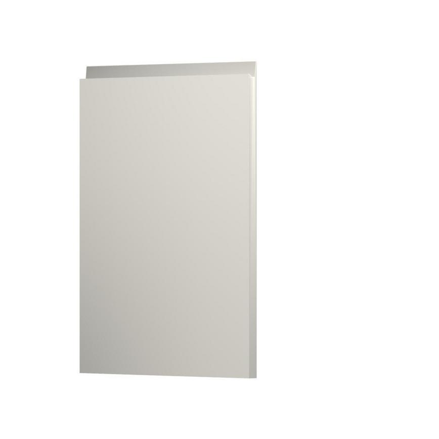 Clerkenwell Gloss Sandstone 600 Integrated Microwave Topbox Door Open