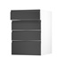 Clerkenwell Gloss Charcoal 500 Drawer Door Open
