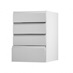 Clerkenwell Super Matt Dove Grey 500 Deep Drawer Door Open