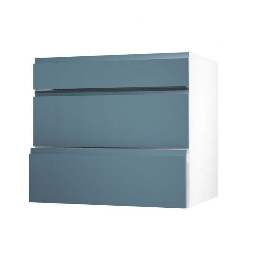 Clerkenwell Super Matt Marine Blue 800 Pan Drawer Door Open