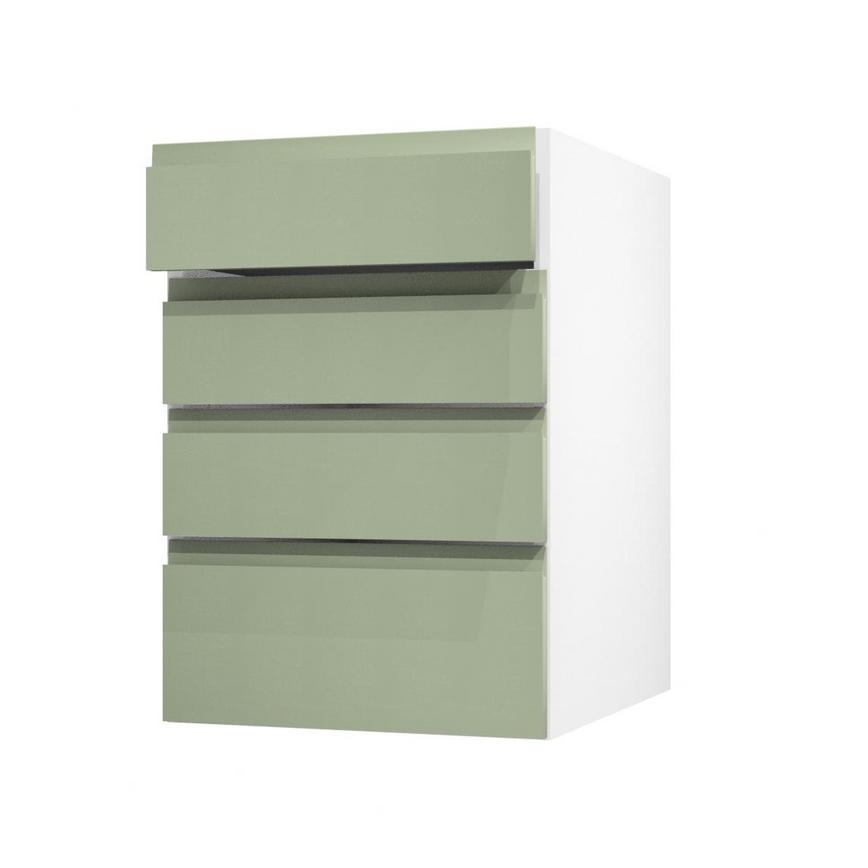 Clerkenwell Super Matt Reed Green 500 Drawer Door Open