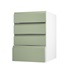 Clerkenwell Super Matt Reed Green 500 Deep Drawer Door Open