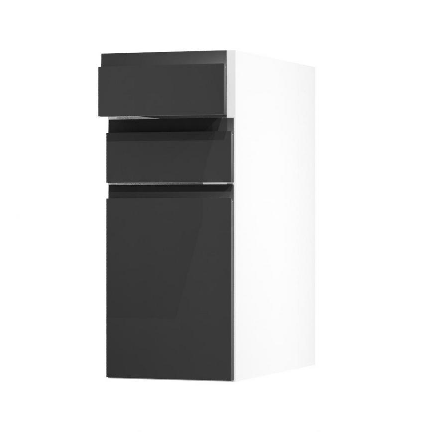 Clerkenwell Super Matt Black 300 Drawer Door Open