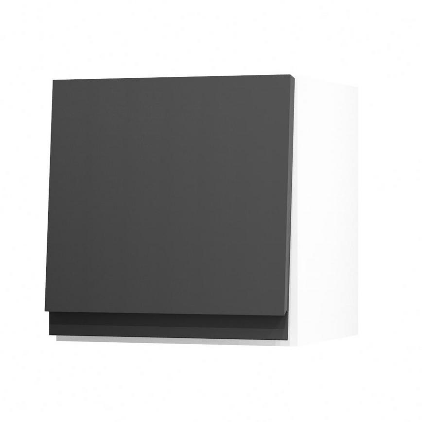 Clerkenwell Super Matt Black 350 Half Height Door Open