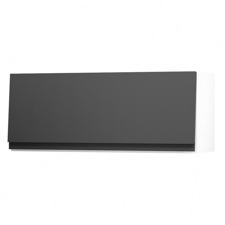 Clerkenwell Super Matt Black 900 Half Height Door Open