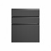 Clerkenwell Super Matt Black 600 Hob / Pan Drawer Door