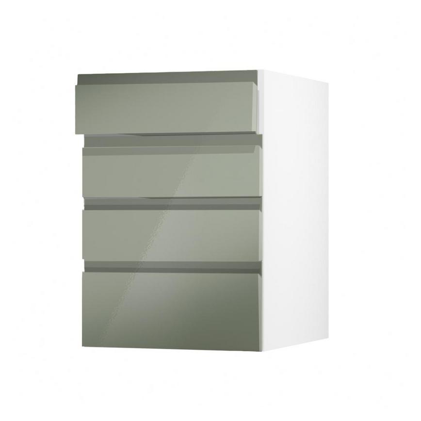Clerkenwell Gloss Reed Green 500 Drawer Door Open