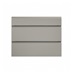 Clerkenwell Gloss Sand Grey 900mm x 275mm Pan Drawer Front Shown Closed from the Front as Part of a Full Drawer Unit