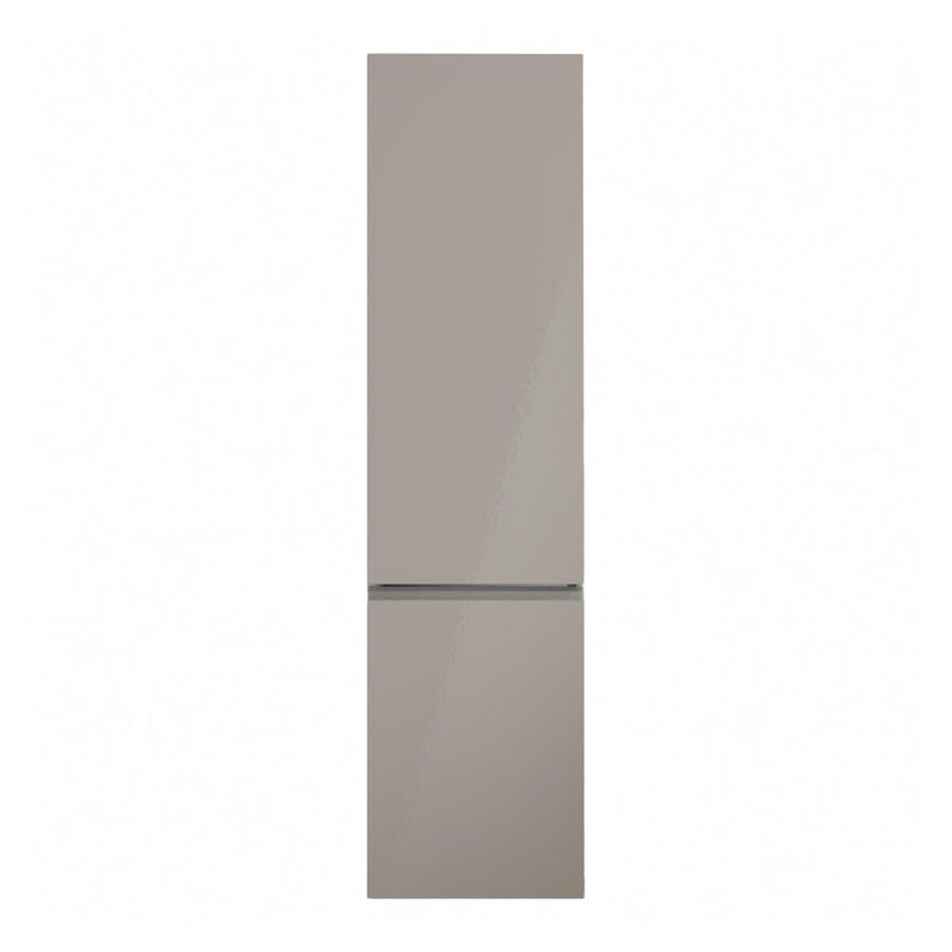 Clerkenwell Gloss Sand Grey 500mm x 1220mm Full Height Larder Door Shown Closed from the Front as Part of a Full Larder Unit